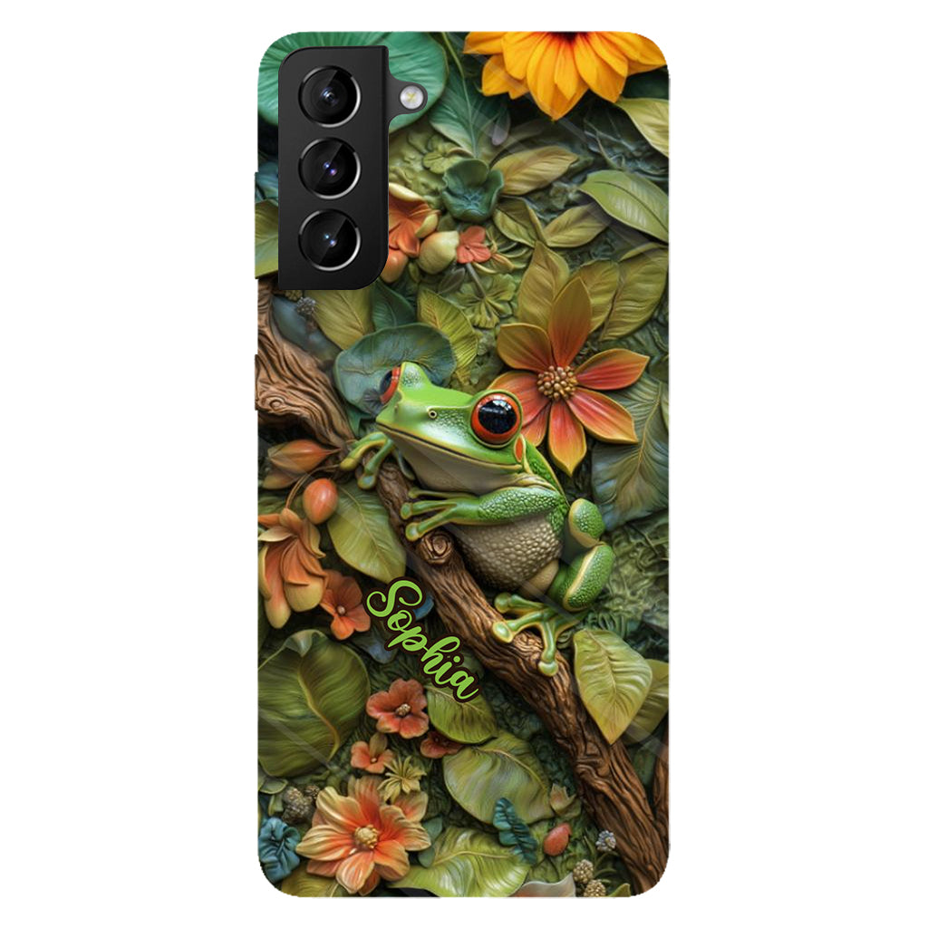 Adorable Frog - Personalized Frog Full Print Phone Case