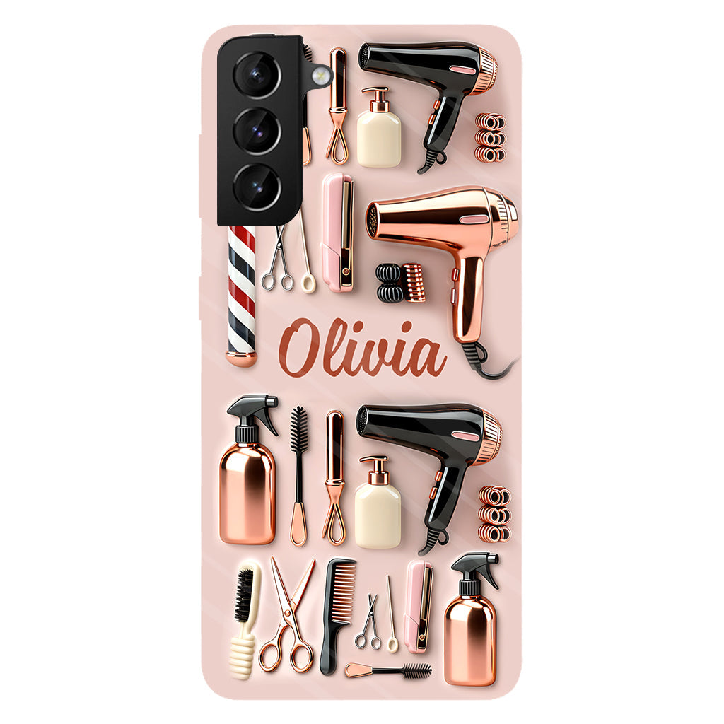 Perfekter Friseur – Personalisierte Handyhülle mit Friseurmotiv und Vollbild
