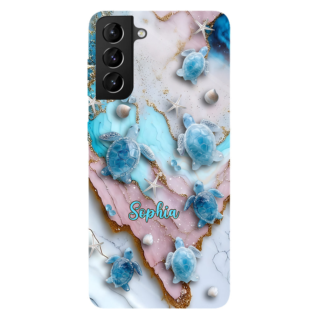 Liebe Schildkröten – Personalisierte Handyhülle mit Schildkrötenmotiv