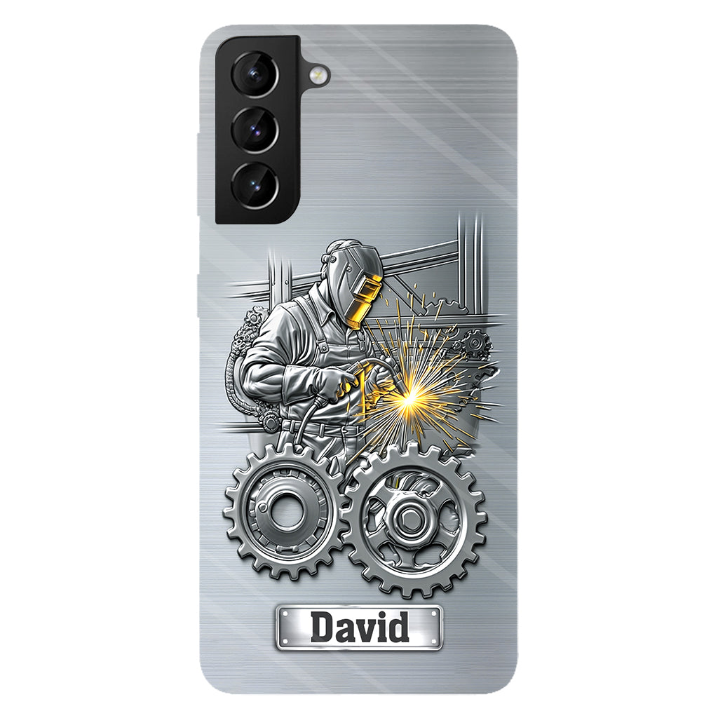 Aus Starken werden Schweißer – Personalisierte Handyhülle mit Schweißer-Motiv