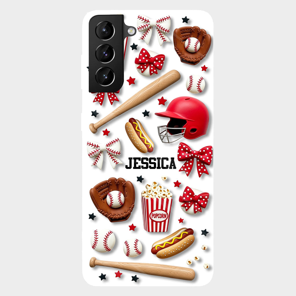 Love Baseball - Personalized Baseball Full Print Phone Case
