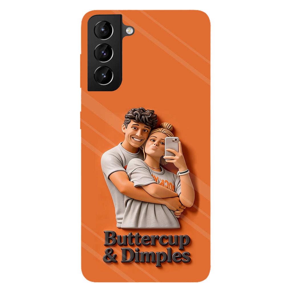 Individuell gestaltbar mit jedem Foto – Perfektes Valentinstagsgeschenk – Personalisierte Handyhülle mit vollflächigem Aufdruck für Paare
