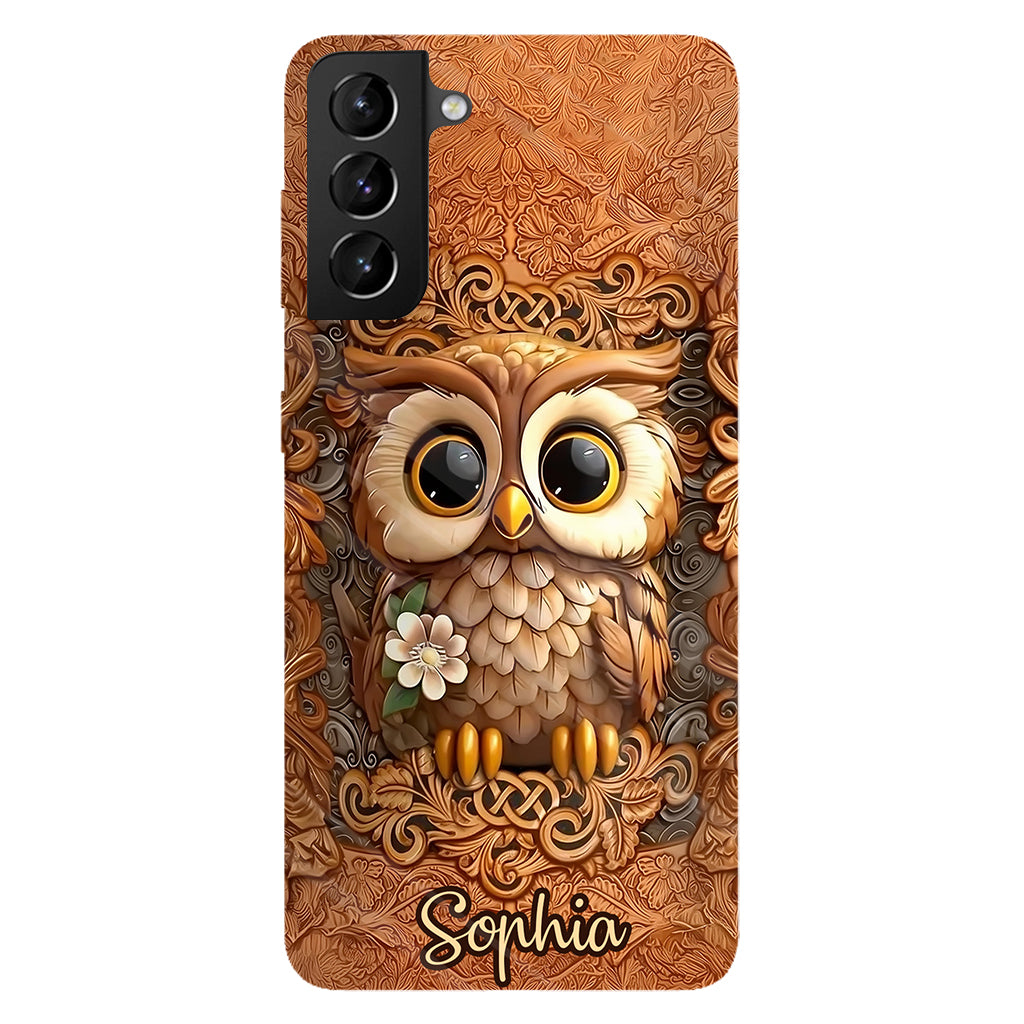 Beautiful Owl - Personalized Owl Full Print Phone Case