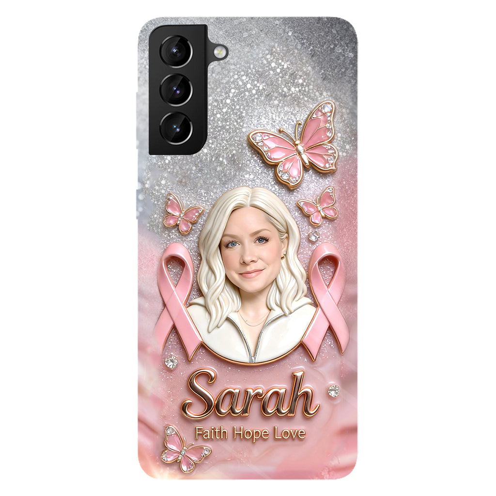 Custom Any Photo - Personalized Breast Cancer Awareness Full Print Phone Case
