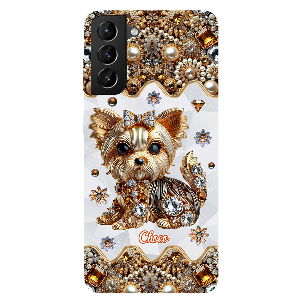 Liebe Yorkshire Terrier - Personalisierte Handyhülle mit Hundemotiv