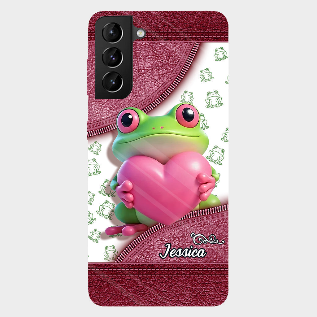 Love Frog – Personalisierte Handyhülle mit Froschmotiv