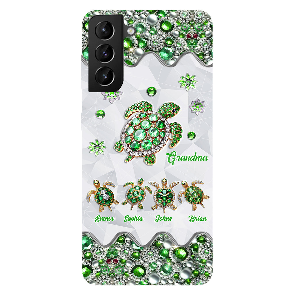 Grandma Of Little Turtles - Personalized Grandma Full Print Phone Case