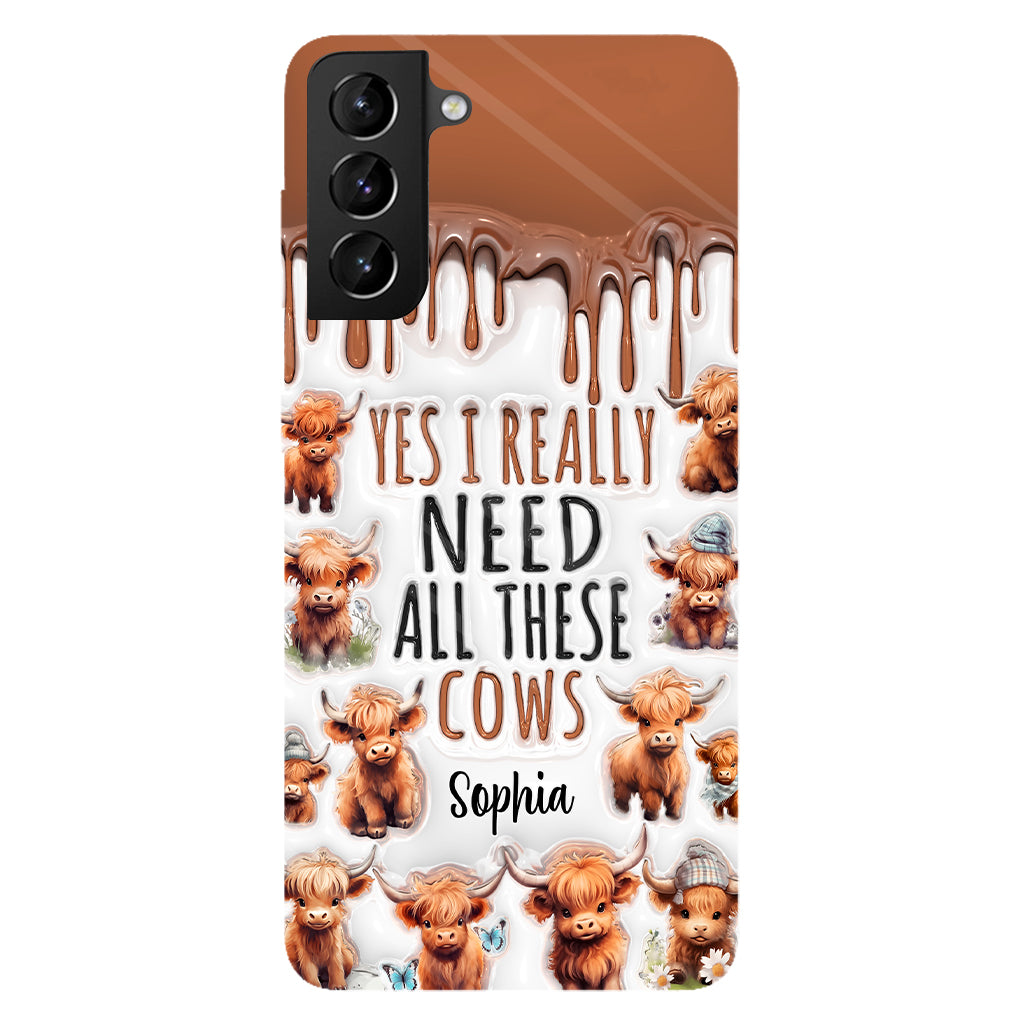 Yes I Really Need All These Cows - Personalized Full Print Phone Case