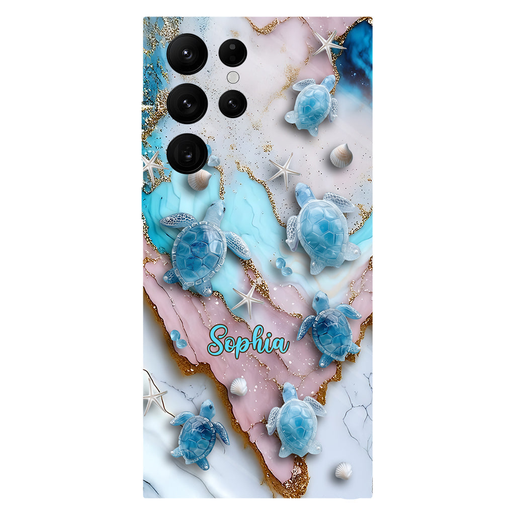 Liebe Schildkröten – Personalisierte Handyhülle mit Schildkrötenmotiv