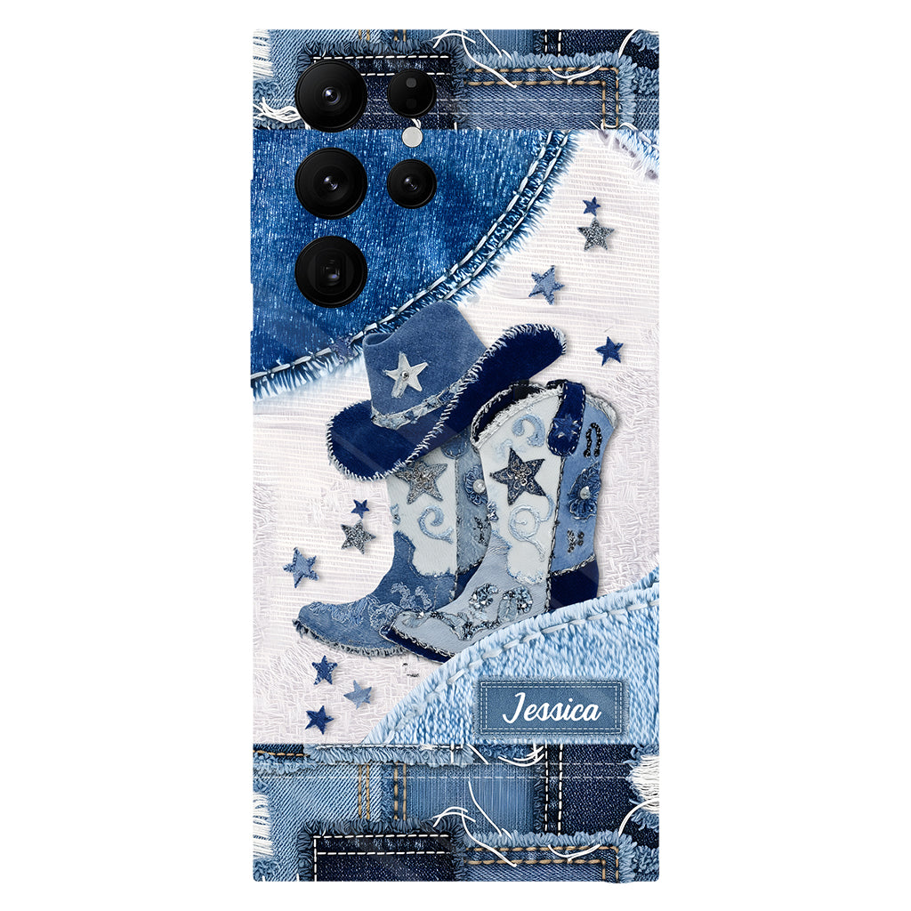 Cowgirl Boots - Personalized Cowgirl Full Print Phone Case