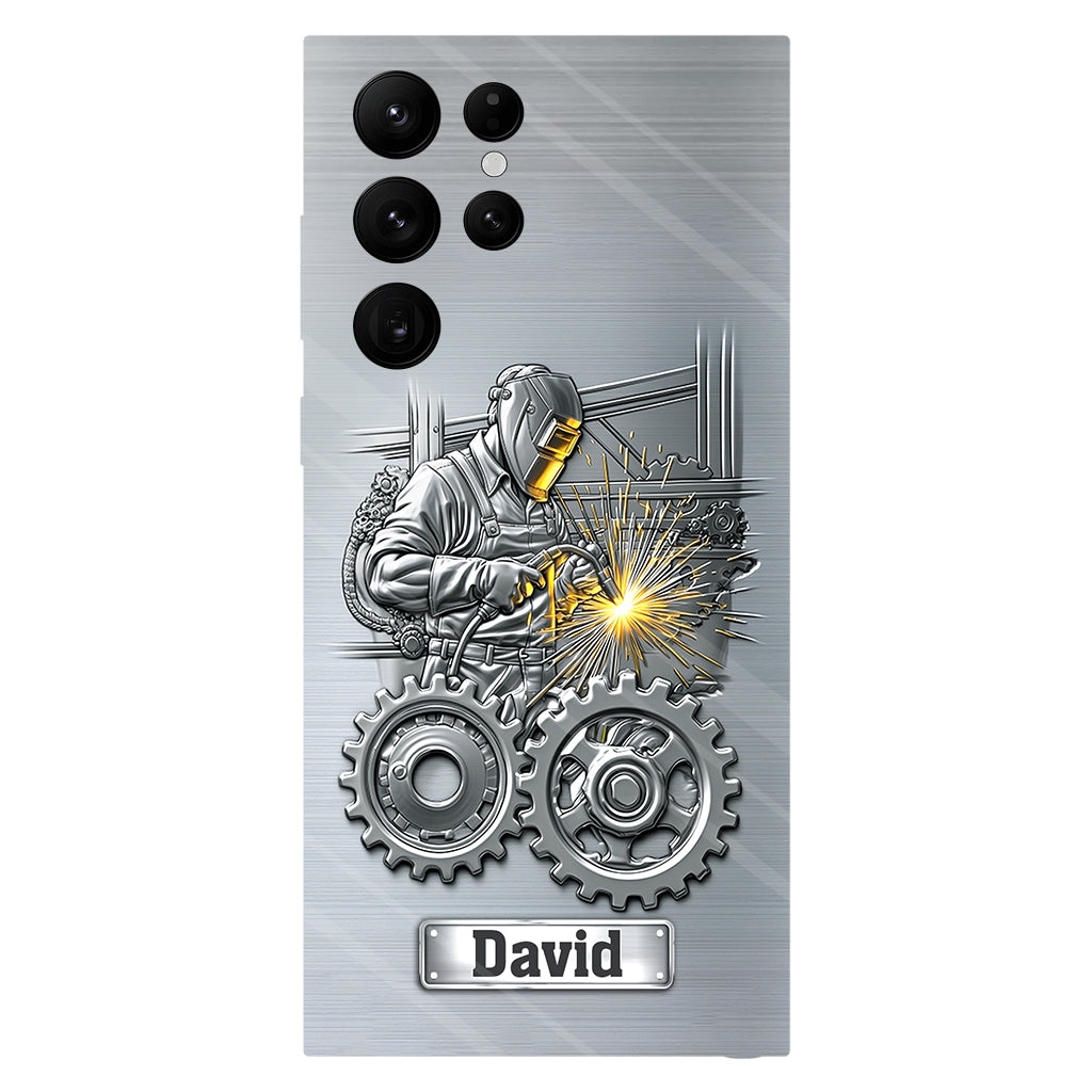 Aus Starken werden Schweißer – Personalisierte Handyhülle mit Schweißer-Motiv
