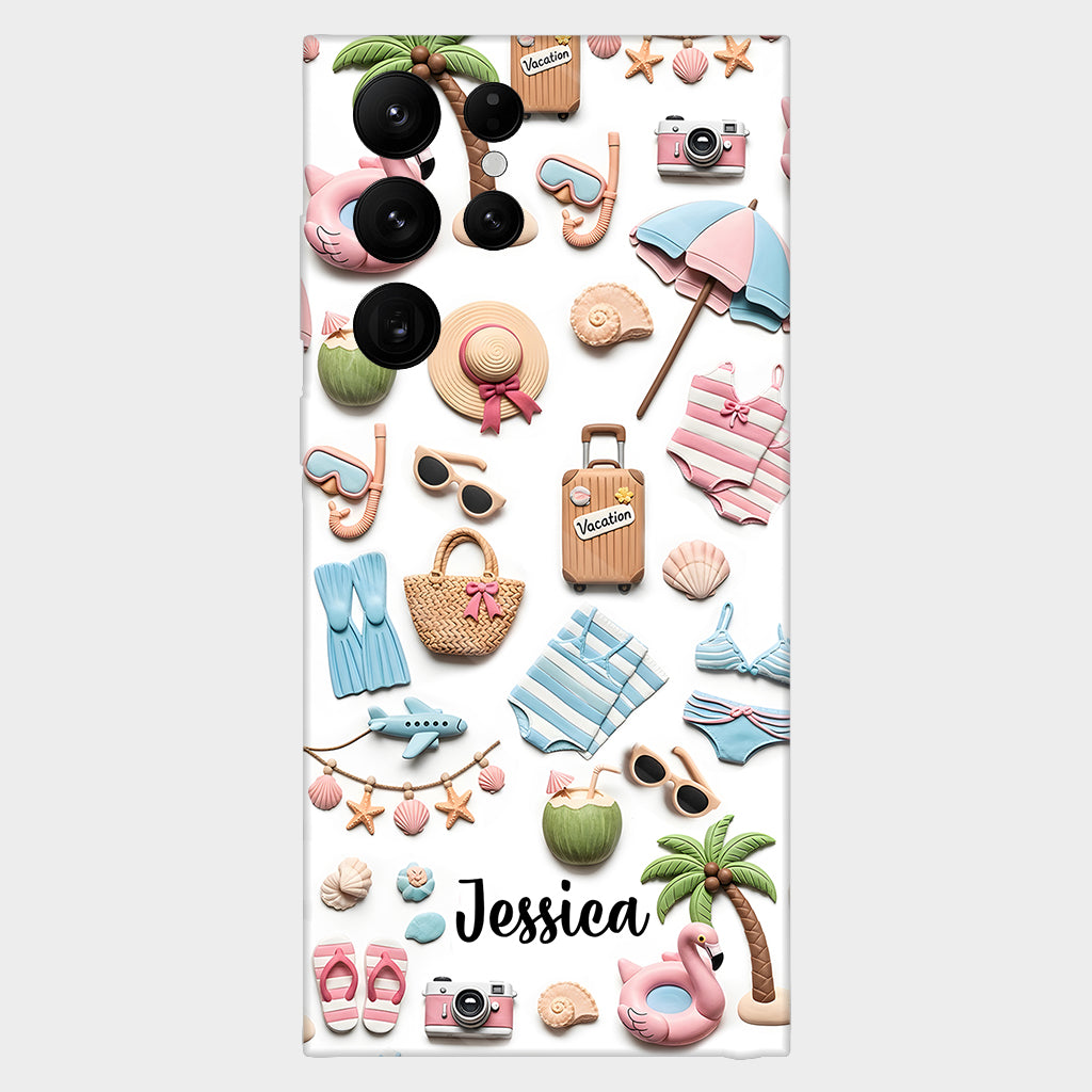 Strandliebhaberin – Personalisierte Handyhülle mit Meeresmotiv