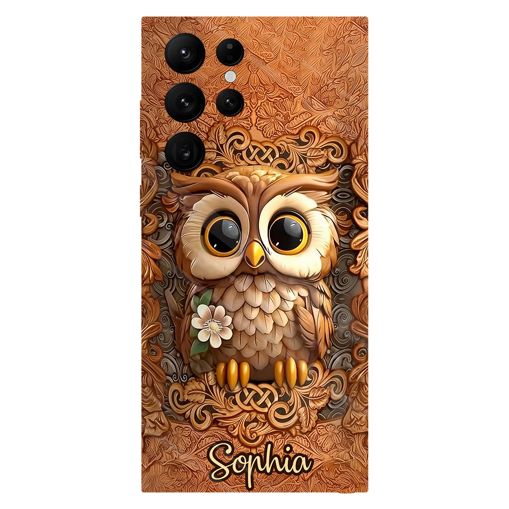 Beautiful Owl - Personalized Owl Full Print Phone Case