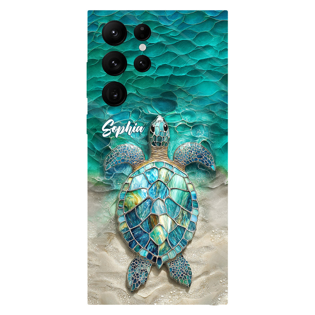 Personalisierte Handyhülle für Meeresschildkröten-Fans – Schildkröten-Vollbilddruck