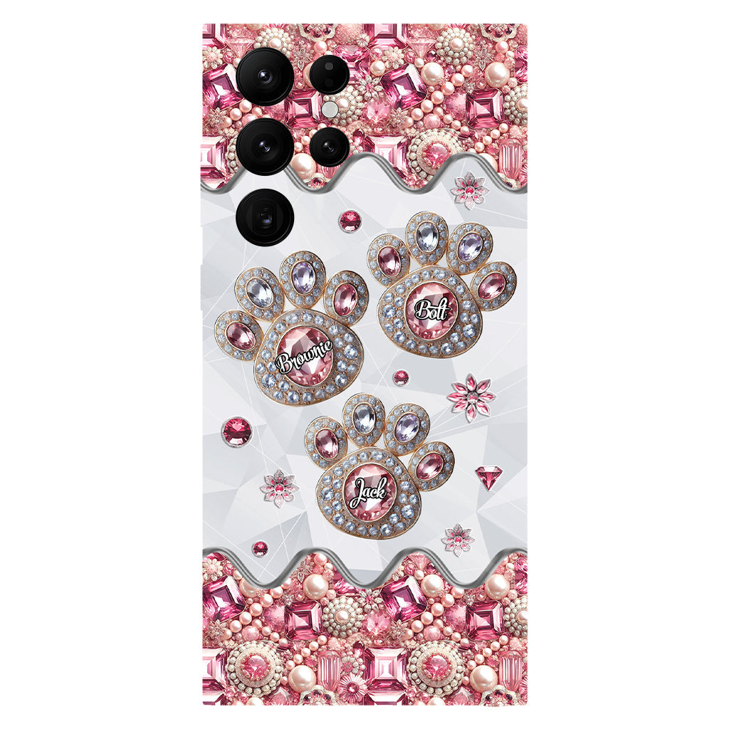 Das Leben ist schöner mit meinen Hunden – Personalisierte Handyhülle mit Hunde-Vollbild