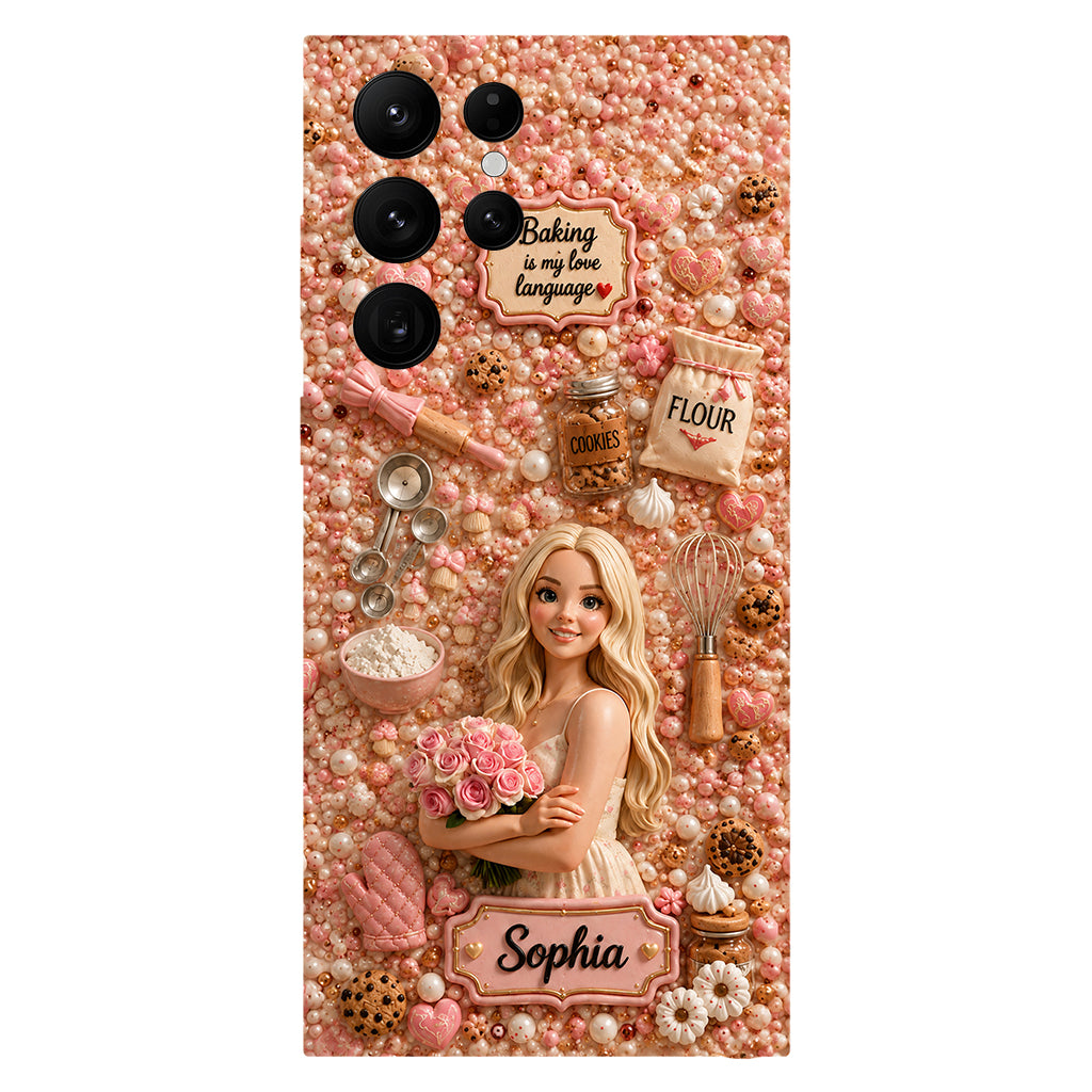Baking Is My Love Language - Personalized Baking Full Print Phone Case