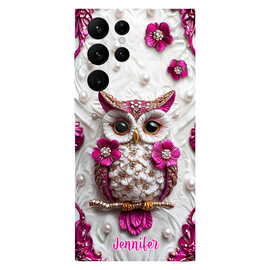Beautiful Owl - Personalized Owl Full Print Phone Case