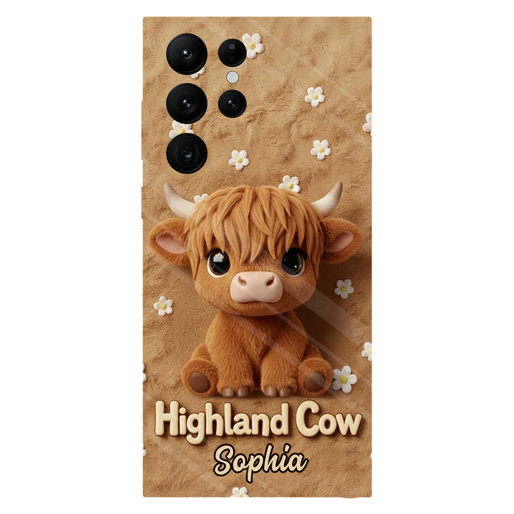 Just A Girl Who Loves Highland Cows - Personalized Highland Cow Full Print Phone Case