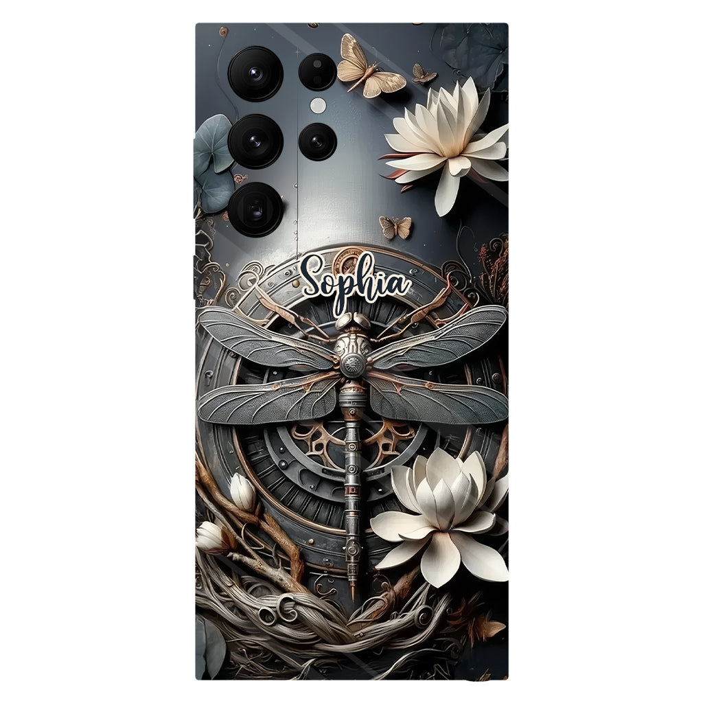 Black Dragonfly - Personalized Dragonfly Full Print Phone Case