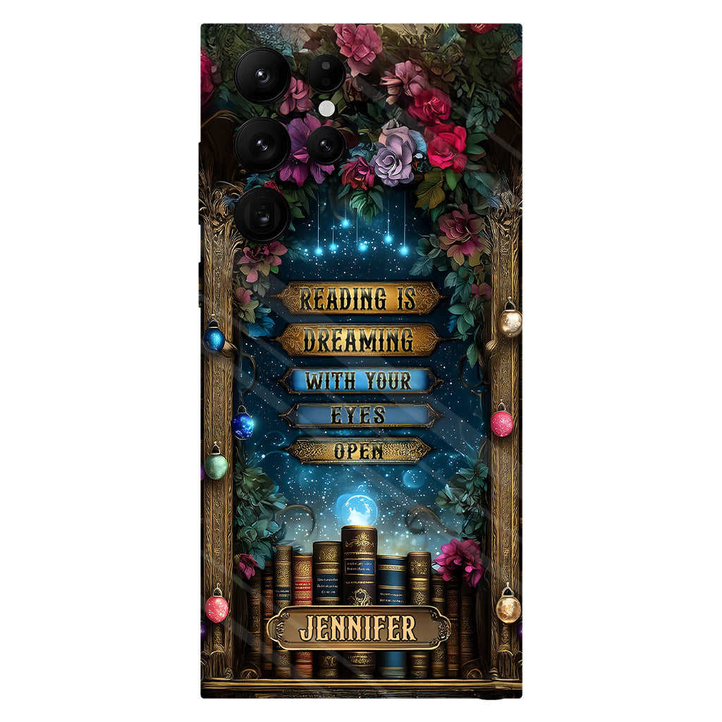 Reading is Dreaming - Personalized Book Full Print Phone Case