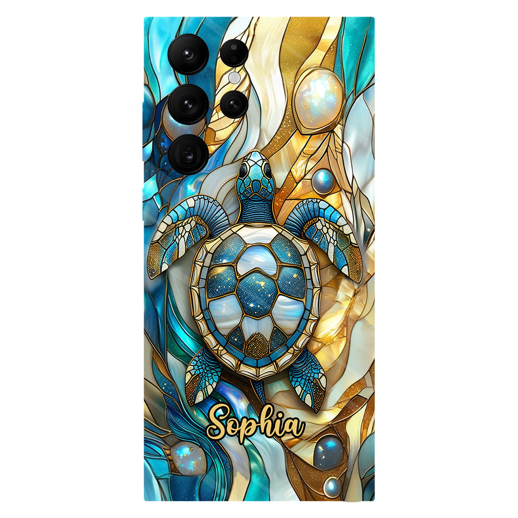 Artistic Turtle - Personalized Turtle Full Print Phone Case