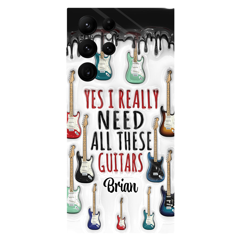 Yes I Really Do Need All These Guitars - Personalized Guitar Full Print Phone Case