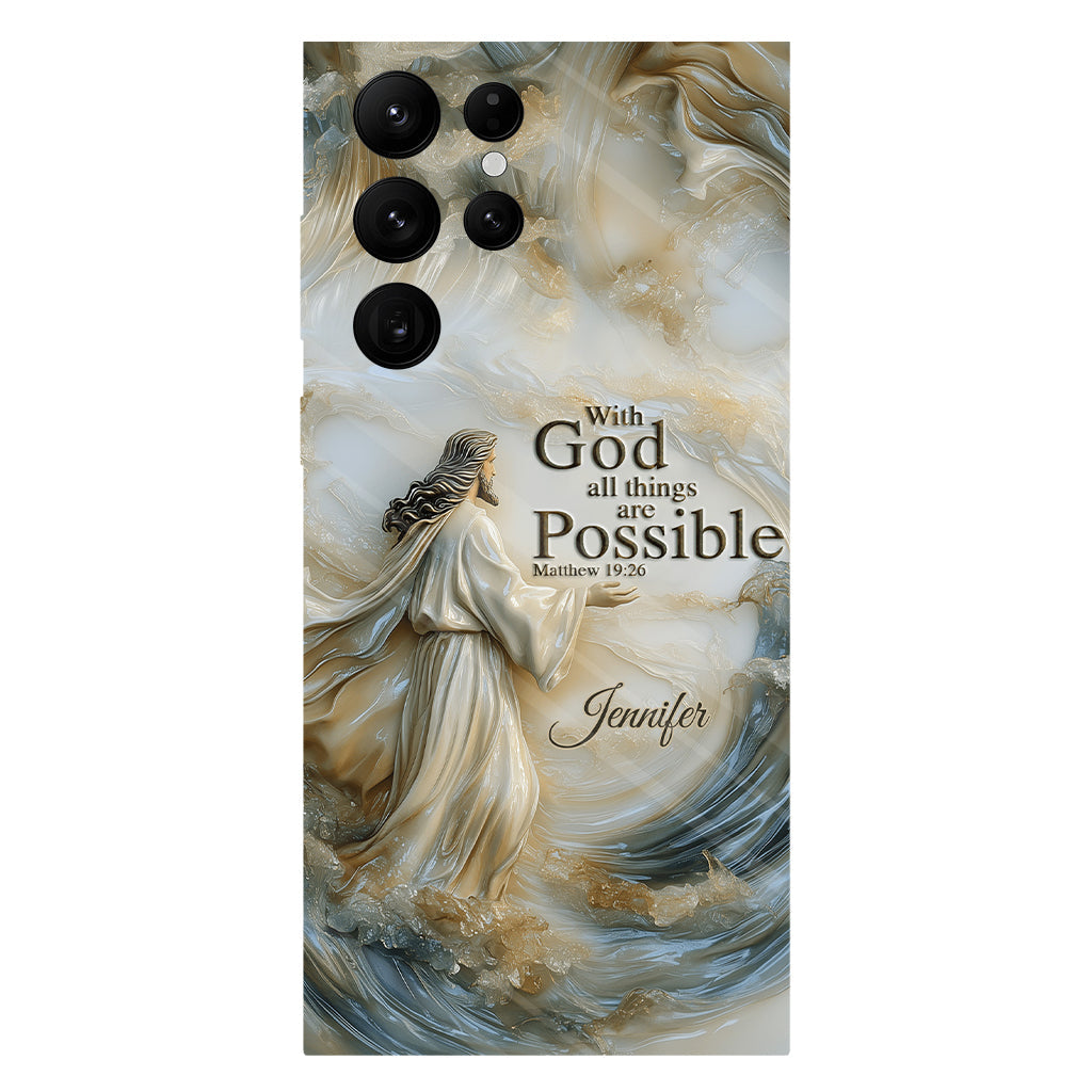 With God - Personalized Christian Full Print Phone Case