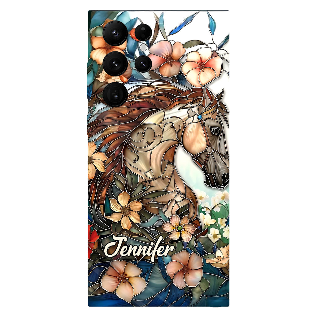 Liebe Pferde – Personalisierte Handyhülle mit Pferdemotiv