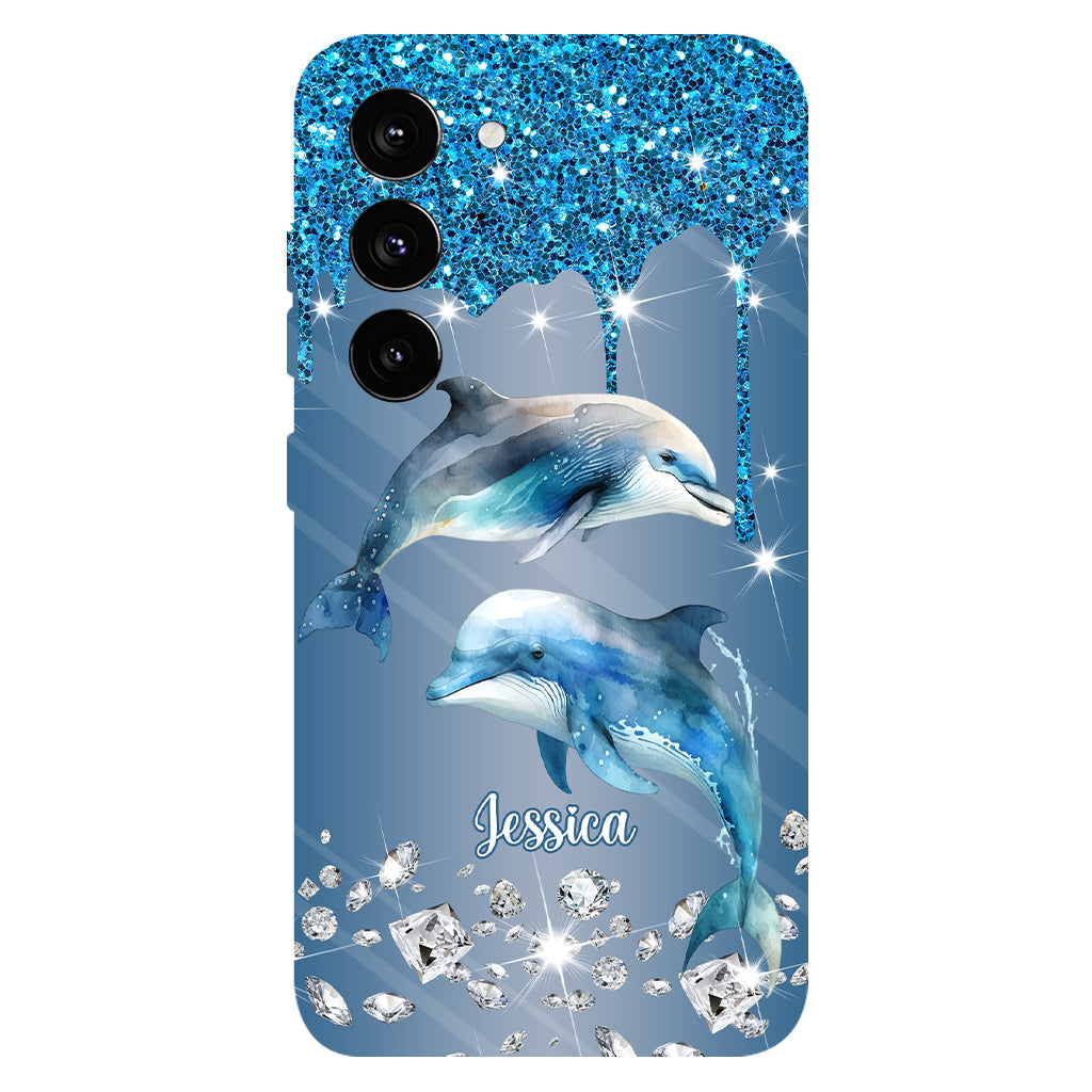 Beautiful Dolphins - Personalized Dolphin Full Print Phone Case