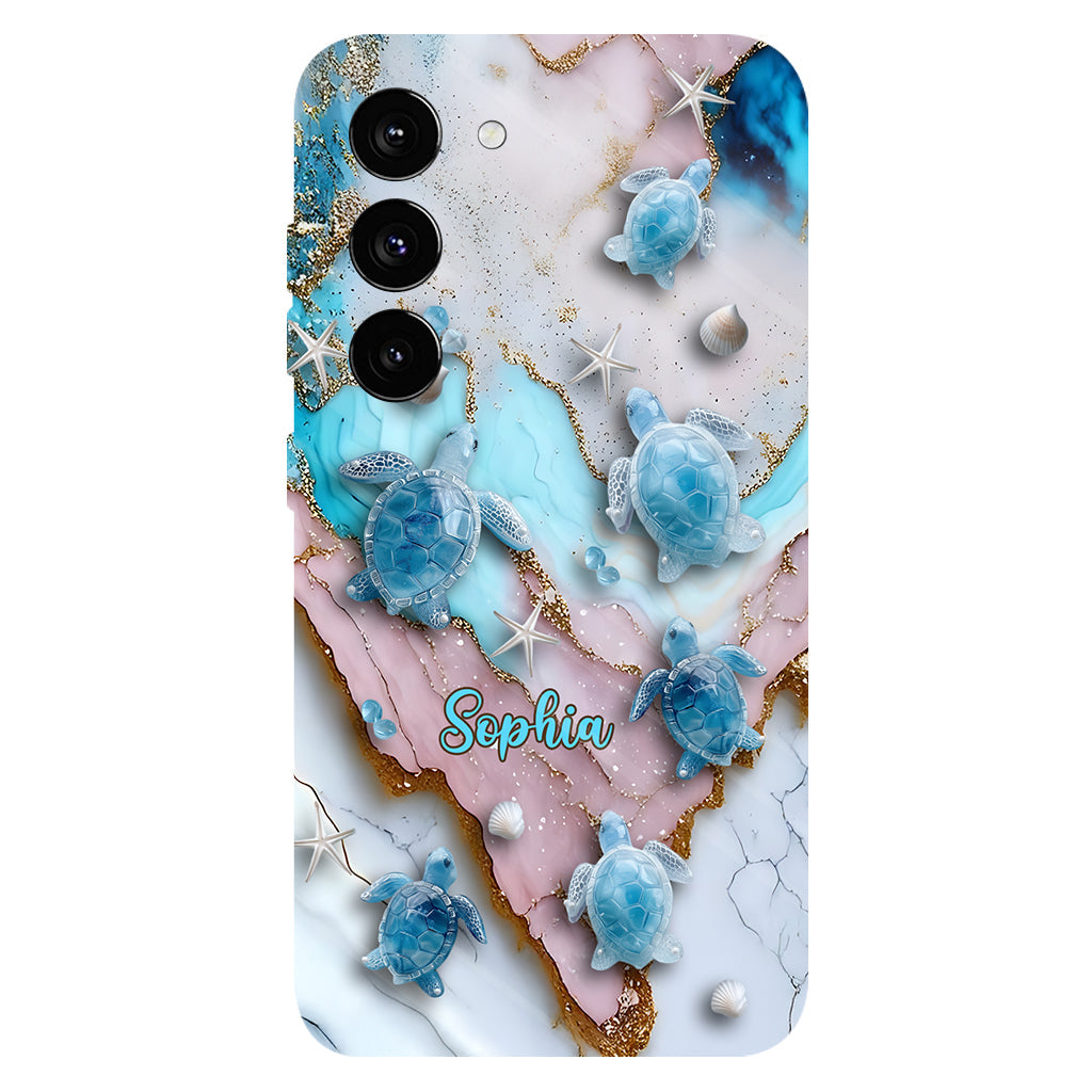 Liebe Schildkröten – Personalisierte Handyhülle mit Schildkrötenmotiv