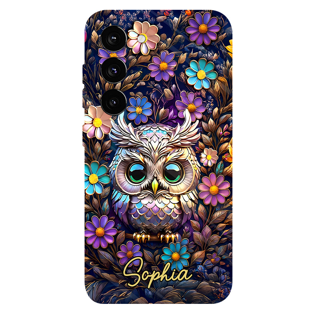 Cute Owl - Personalized Owl Full Print Phone Case