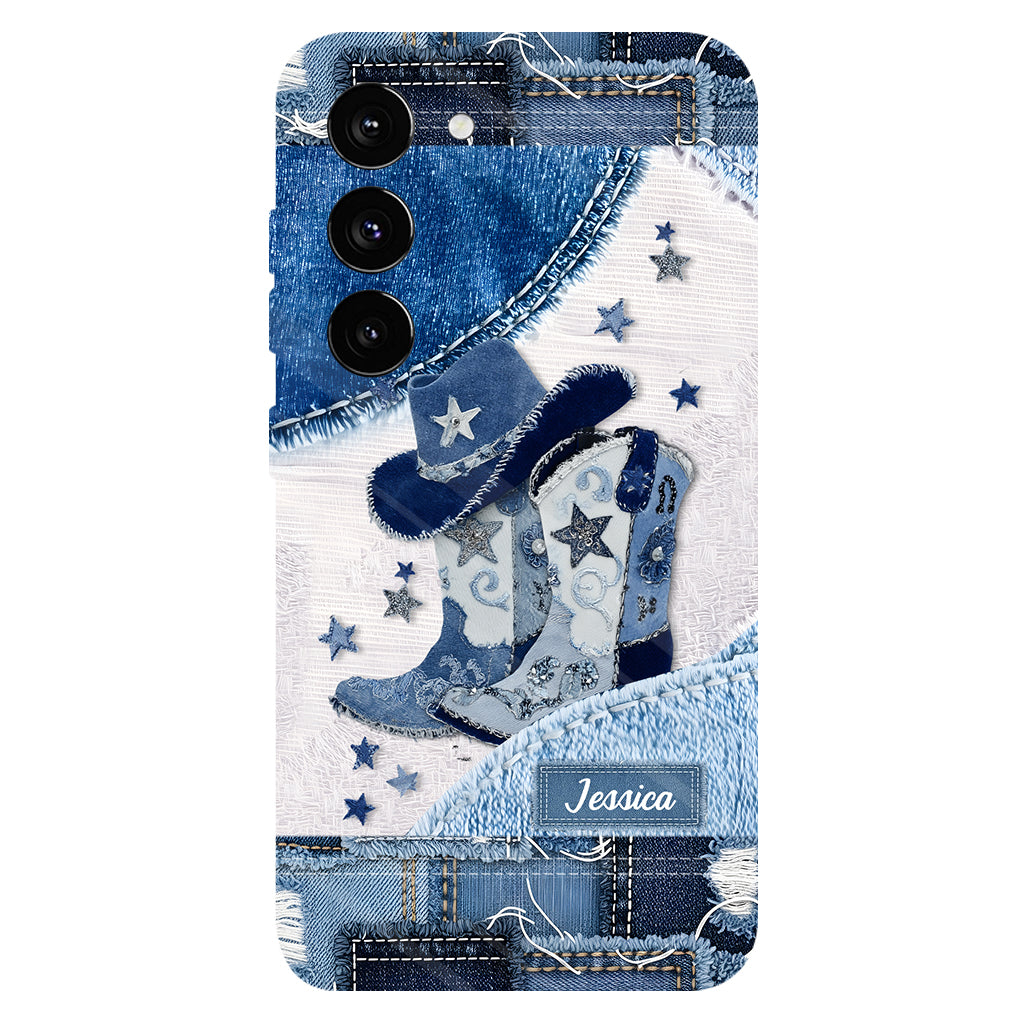 Cowgirl Boots - Personalized Cowgirl Full Print Phone Case