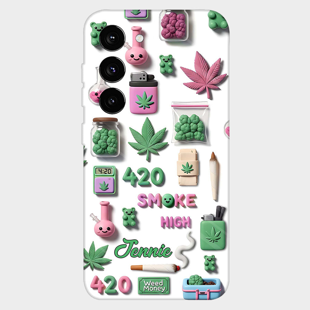 Stoner Chic – Personalisierte Handyhülle mit Weed-Motiv