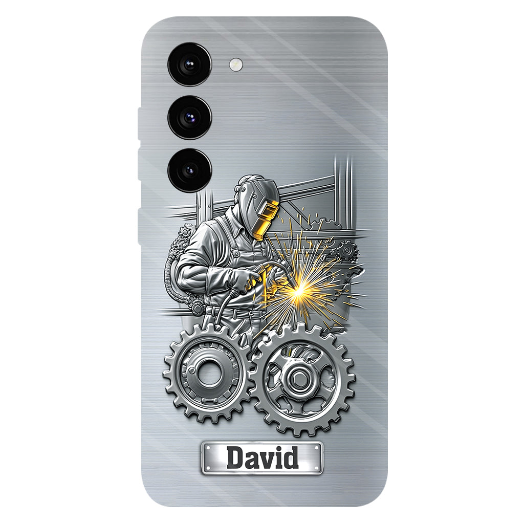 Aus Starken werden Schweißer – Personalisierte Handyhülle mit Schweißer-Motiv