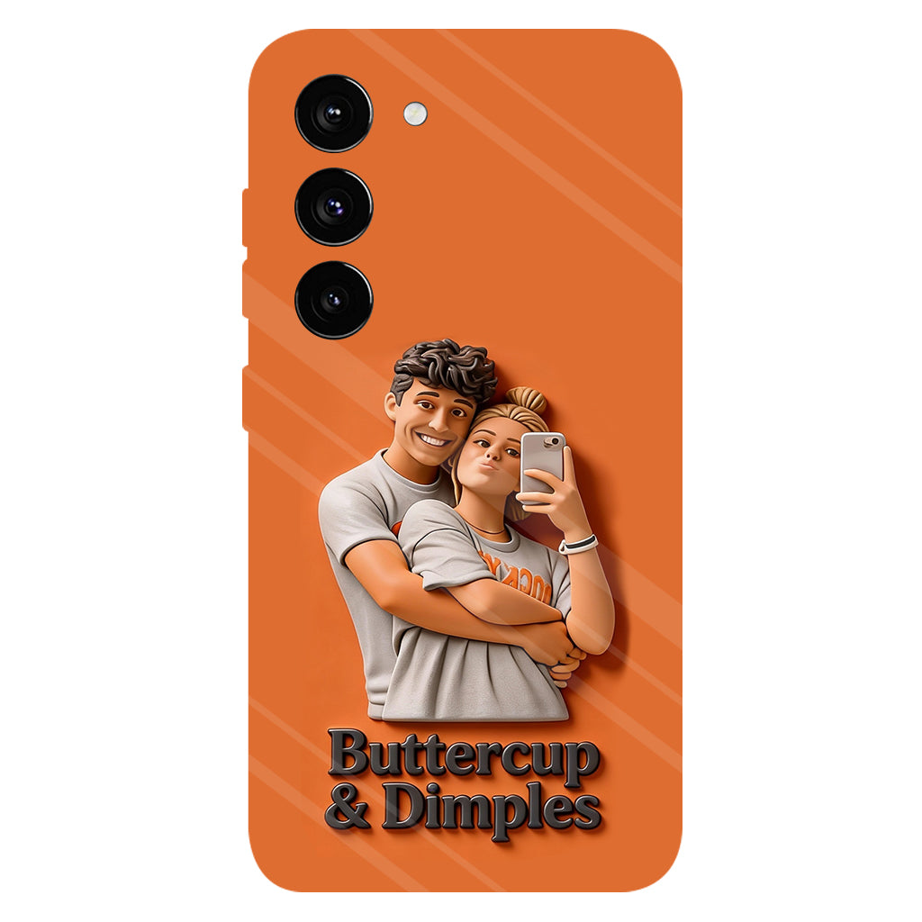 Individuell gestaltbar mit jedem Foto – Perfektes Valentinstagsgeschenk – Personalisierte Handyhülle mit vollflächigem Aufdruck für Paare
