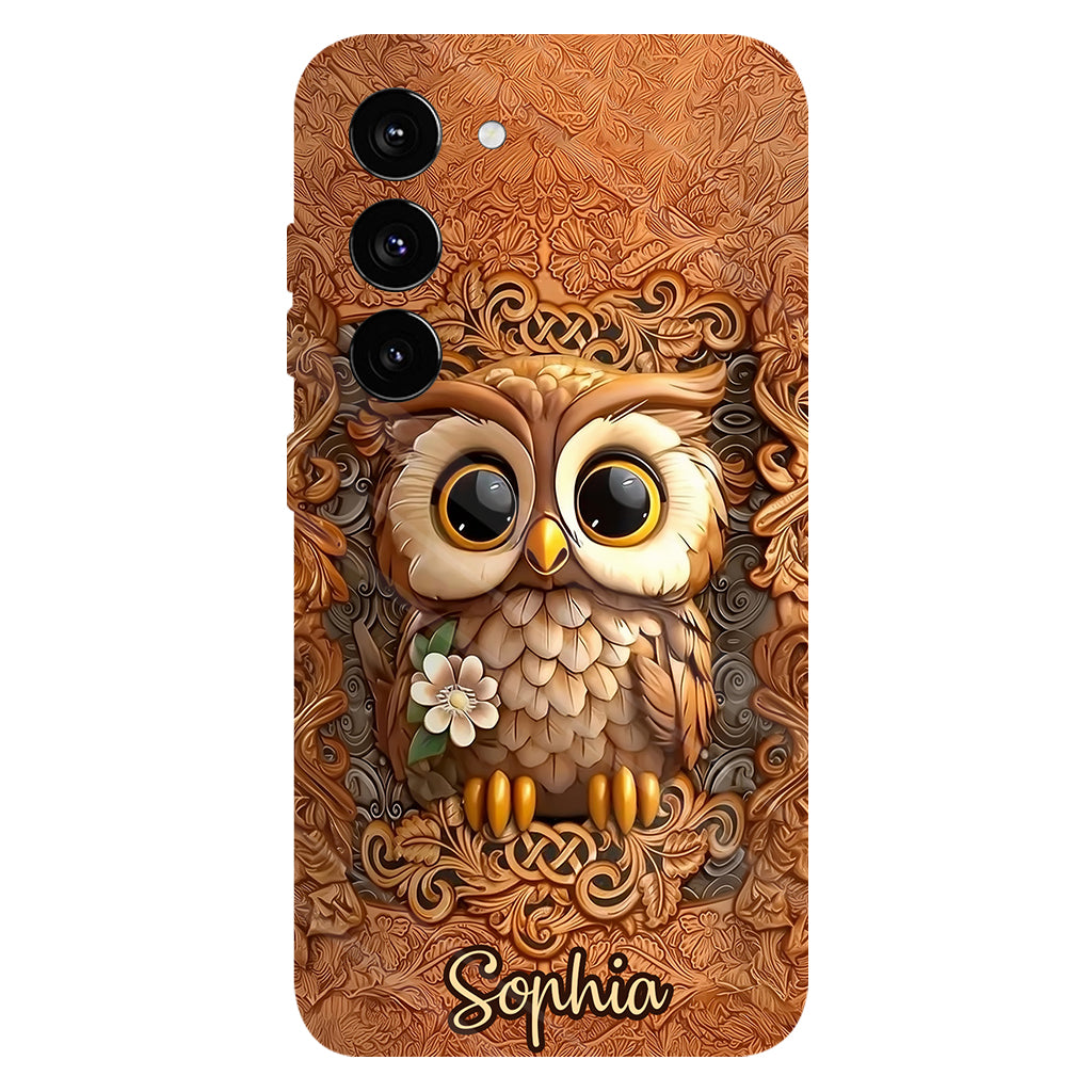 Beautiful Owl - Personalized Owl Full Print Phone Case