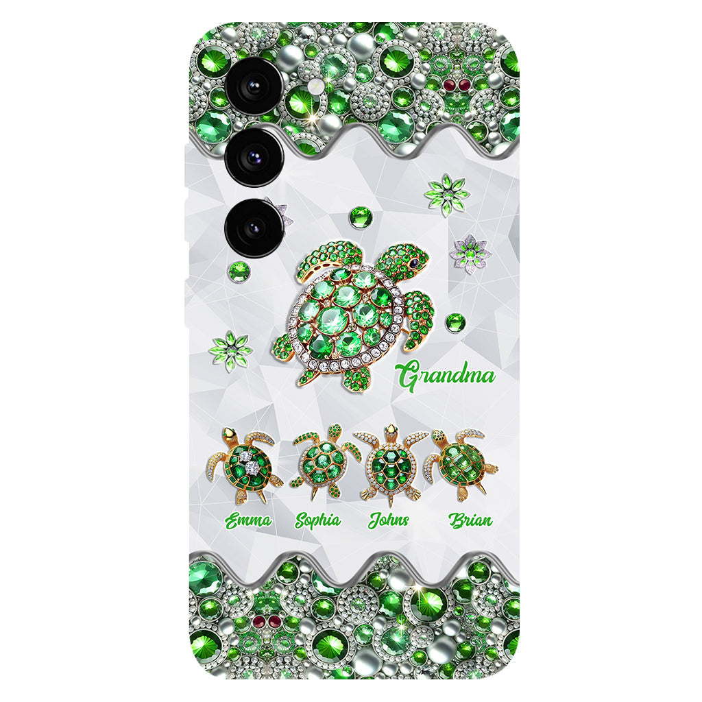 Grandma Of Little Turtles - Personalized Grandma Full Print Phone Case