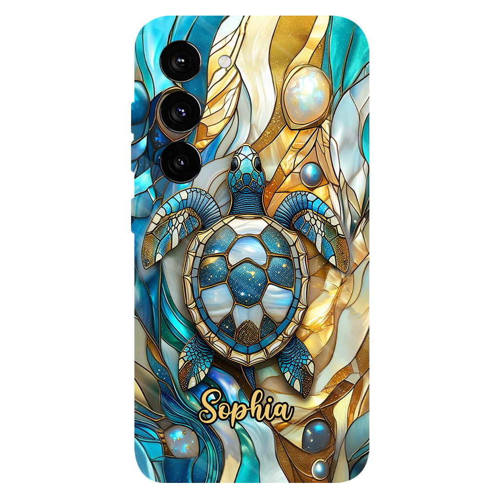 Artistic Turtle - Personalized Turtle Full Print Phone Case