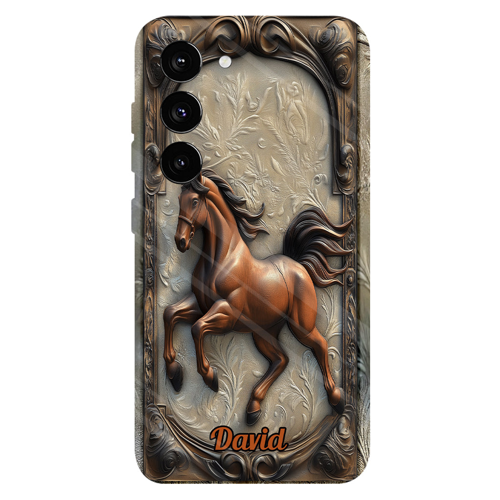Liebe zum Pferd – Personalisierte Handyhülle mit Pferdemotiv