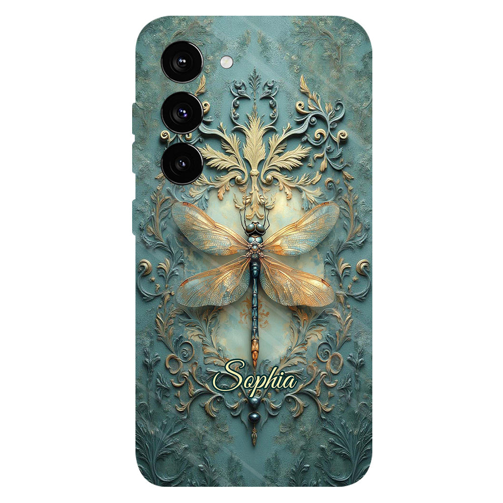 Stunning Dragonfly - Personalized Dragonfly Full Print Phone Case