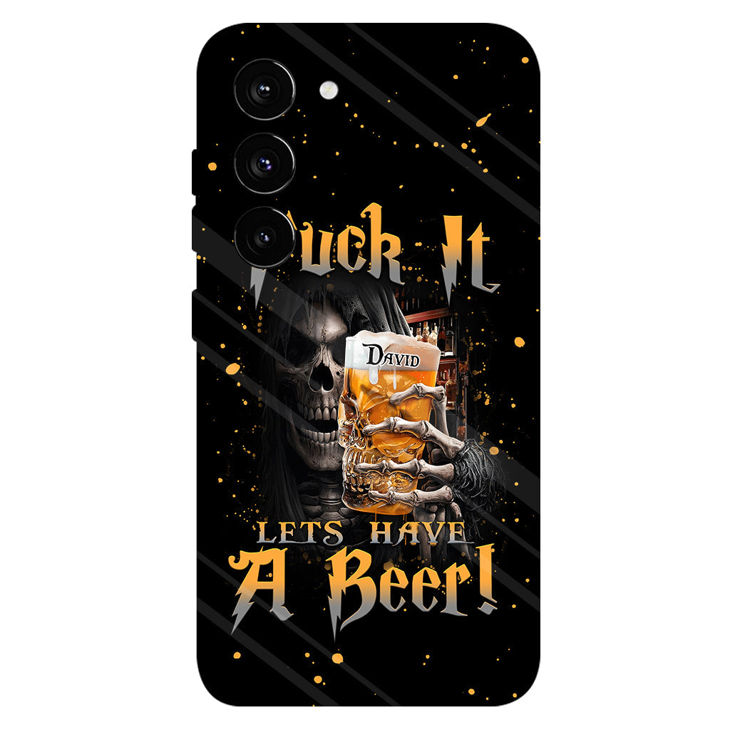 Let's Have A Beer - Personalized Beer Full Print Phone Case