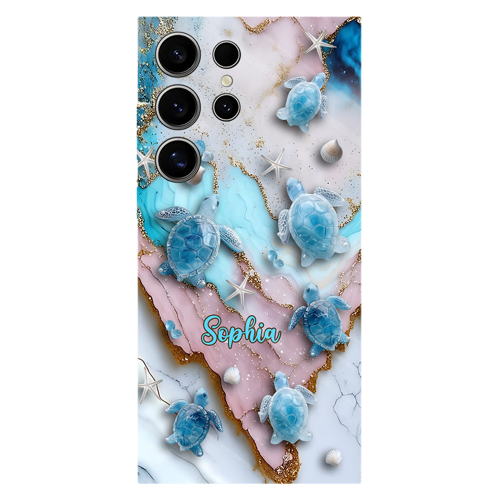 Liebe Schildkröten – Personalisierte Handyhülle mit Schildkrötenmotiv