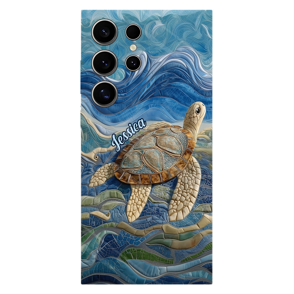 Liebe Schildkröten – Personalisierte Handyhülle mit Schildkrötenmotiv