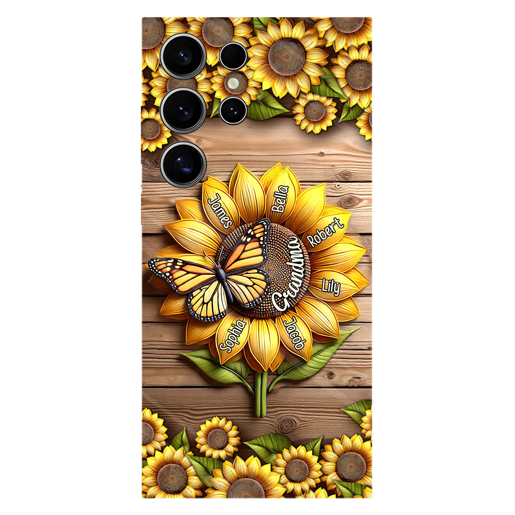 Du bist mein Sonnenschein, Oma und Mama – Personalisierte Handyhülle mit Oma-Motiv