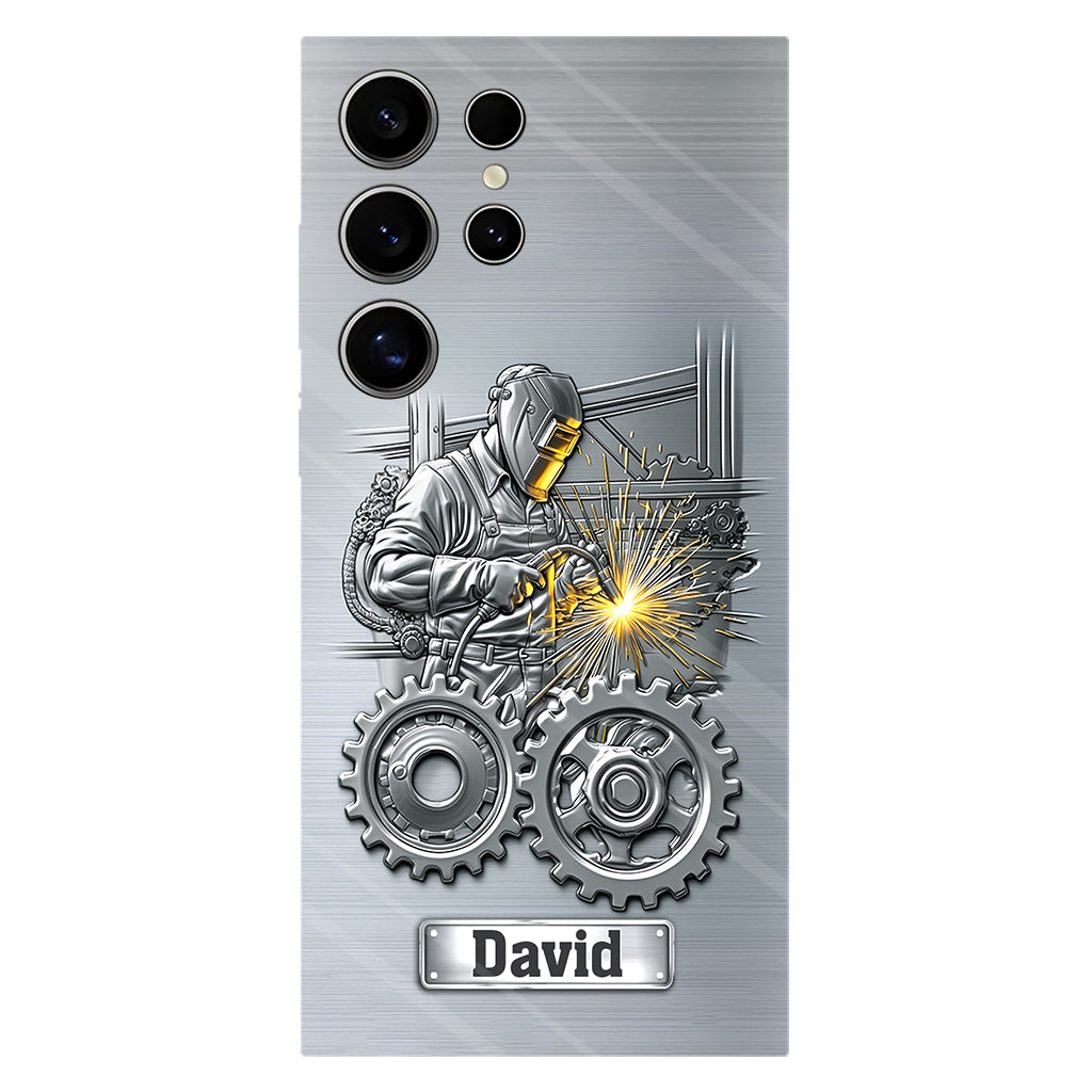 Aus Starken werden Schweißer – Personalisierte Handyhülle mit Schweißer-Motiv