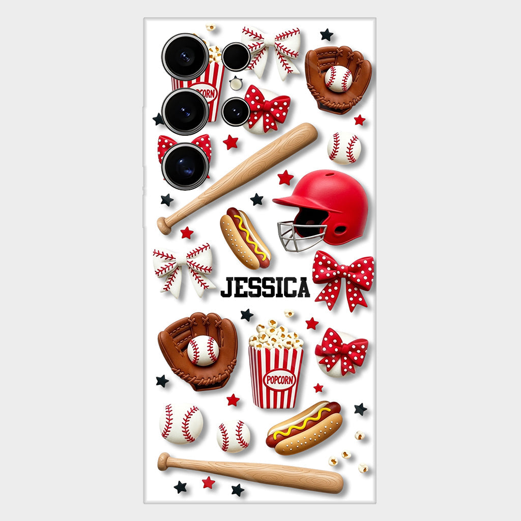 Love Baseball - Personalized Baseball Full Print Phone Case