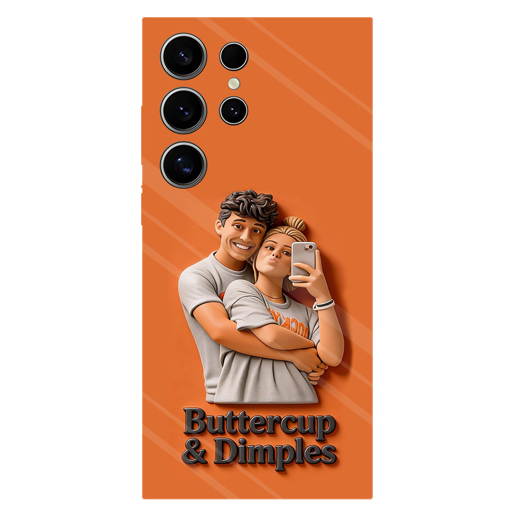 Individuell gestaltbar mit jedem Foto – Perfektes Valentinstagsgeschenk – Personalisierte Handyhülle mit vollflächigem Aufdruck für Paare