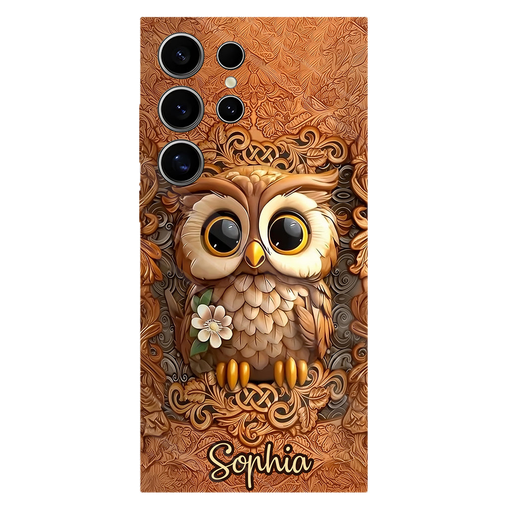 Beautiful Owl - Personalized Owl Full Print Phone Case