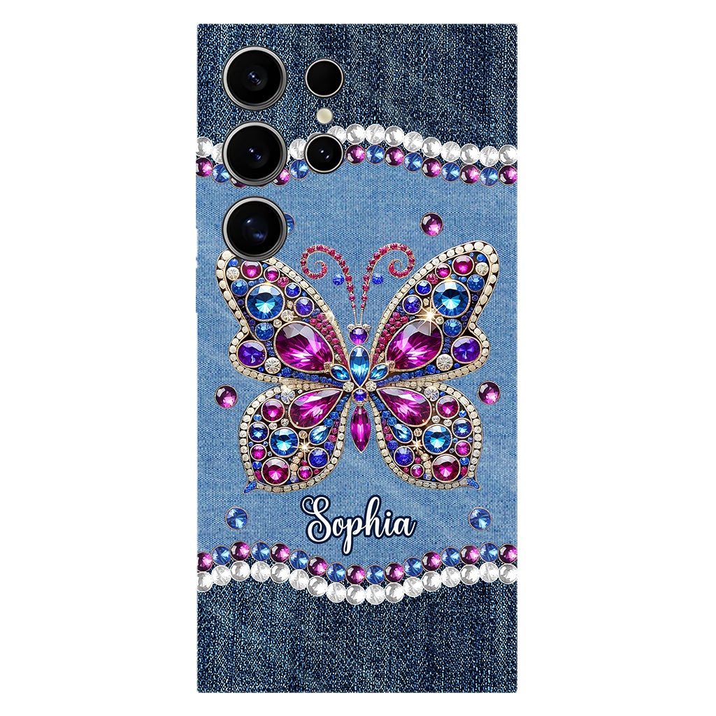 Wunderschöner Schmetterling – personalisierte Handyhülle mit Schmetterlingsmotiv