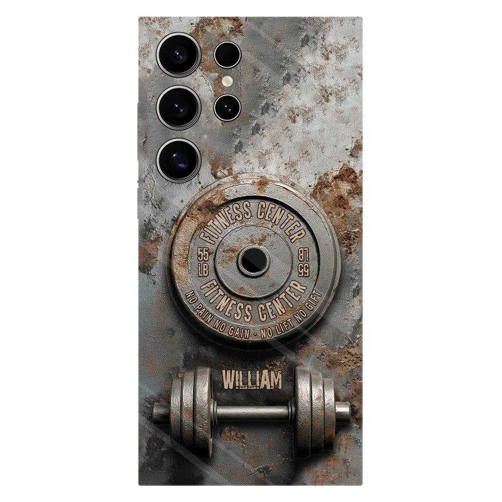 Ohne Fleiß kein Preis – Personalisierte Handyhülle mit Fitness-Vollbilddruck